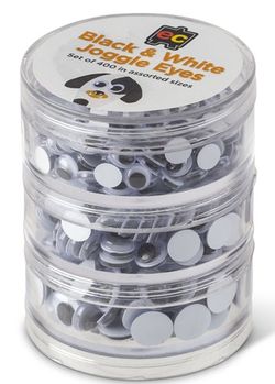 EDUCATIONAL COLOURS JOGGLE EYES BLACK AND WHITE SET 400
