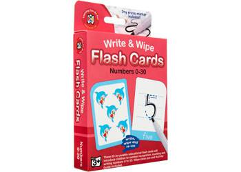 LEARNING CAN BE FUN WRITE & WIPE FLASH CARDS- NUMBERS 0-30