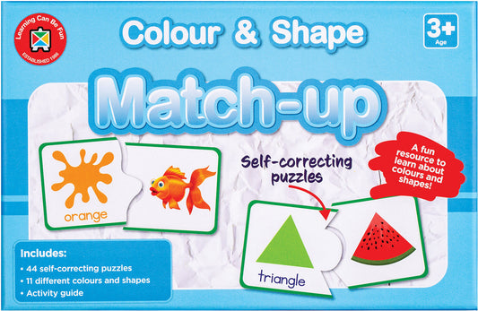 LEARNING CAN BE FUN- COLOUR & SHAPE MATCH-UP