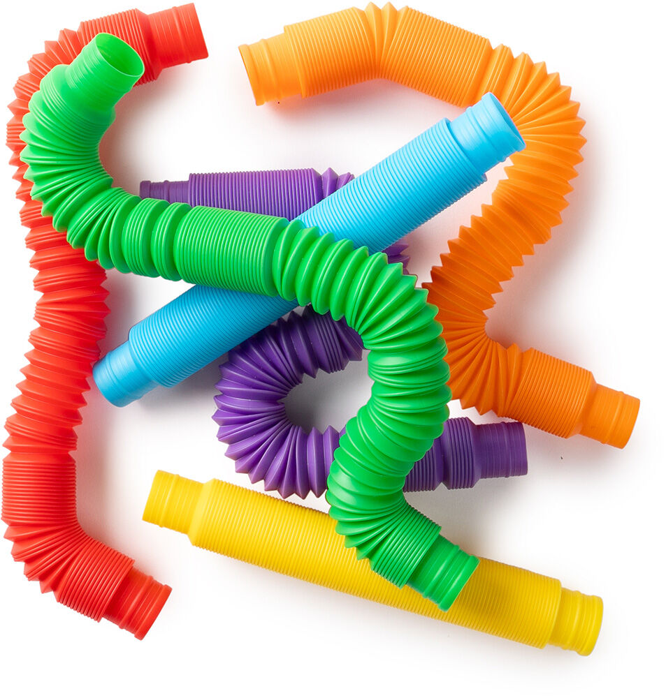 SENSORY SPROUTS RAINBOW PULL PIPES SET 6