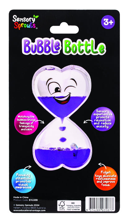 SENSORY SPROUTS BUBBLE BOTTLE PURPLE