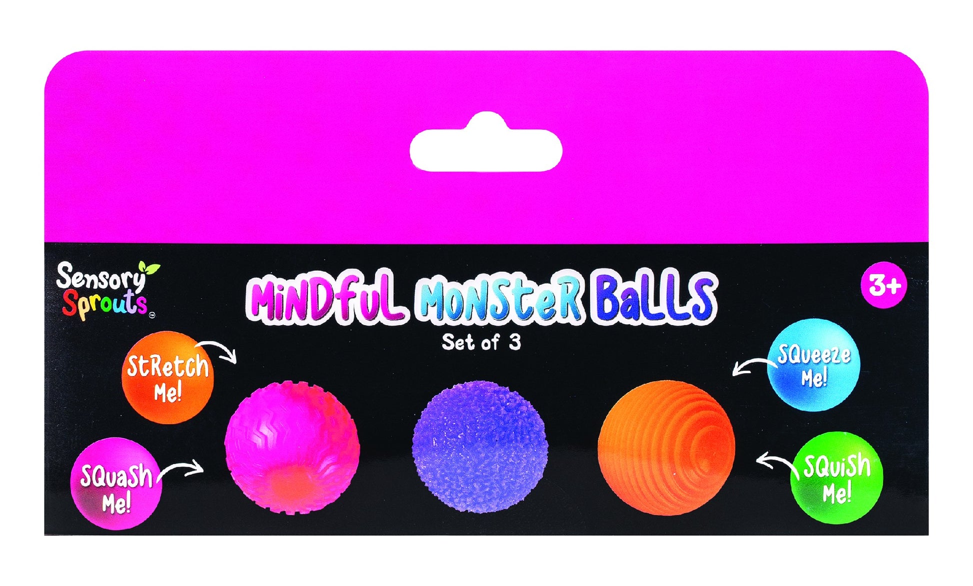 SENSORY SPROUTS MINDFUL MONSTER BALLS SET 3 2