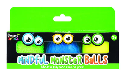 SENSORY SPROUTS MINDFUL MONSTER BALLS SET 3