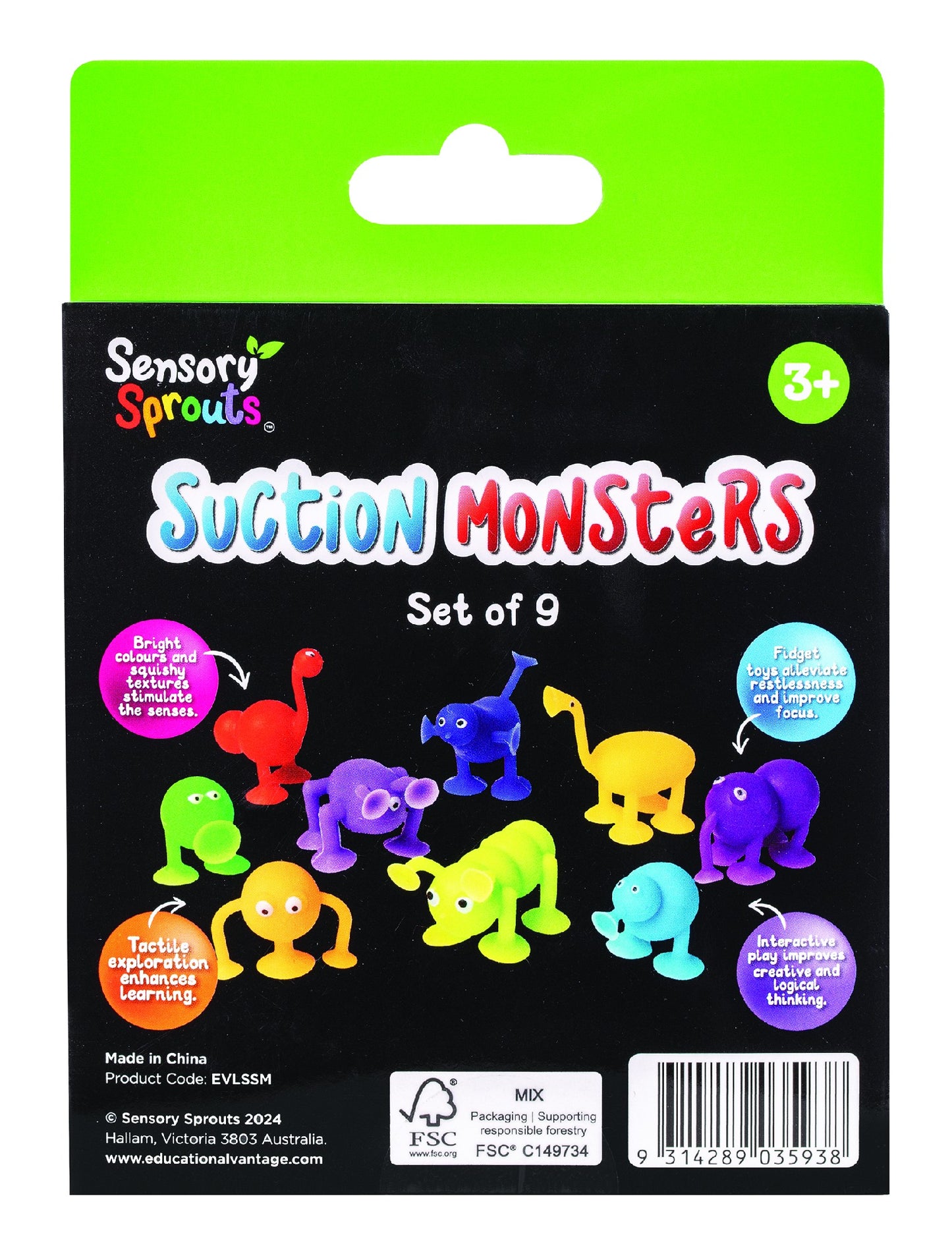 SENSORY SPROUTS SUCTION MONSTERS