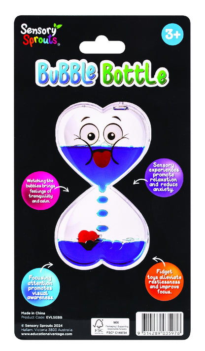 SENSORY SPROUTS BUBBLE BOTTLE BLUE