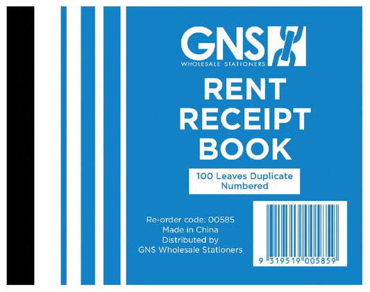 RENT RECEIPT BOOK 5X4 DUPLICATE
