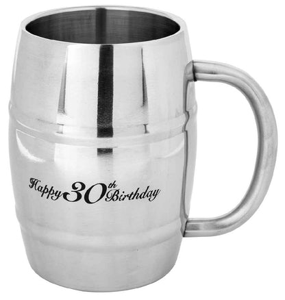 TANKARD STAINLESS STEEL 400ML [DE:HAPPY 30TH BIRTHDAY]