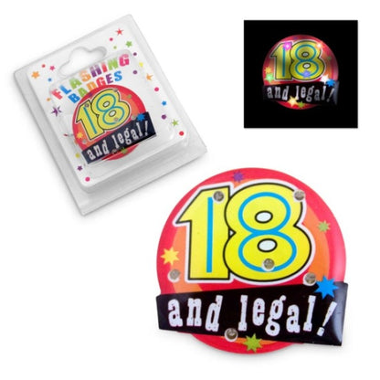 FLASHING BIRTHDAY BADGE [DE:18TH]