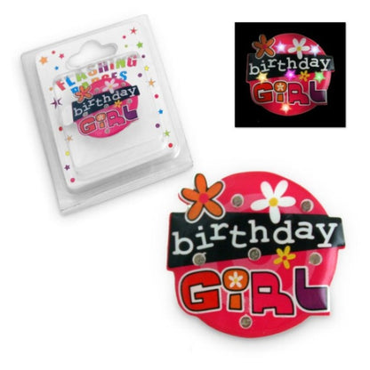 FLASHING BIRTHDAY BADGE [DE:BDAY GIRL]