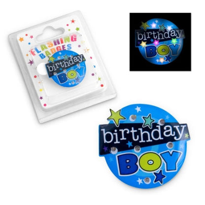 FLASHING BIRTHDAY BADGE [DE:BDAY BOY]