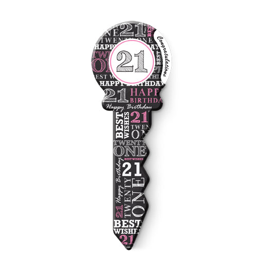 BIRTHDAY KEY. [DE:21ST PINK]
