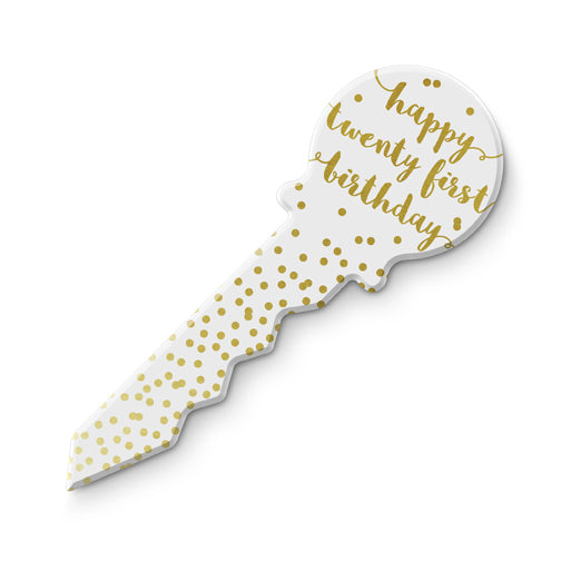 BIRTHDAY KEY. [DE:21ST GOLD]