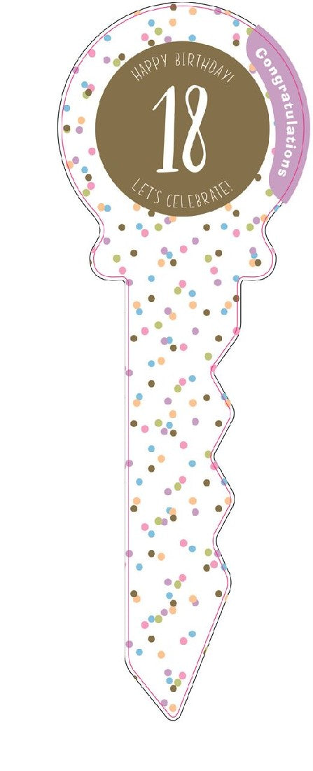 BIRTHDAY KEY. [DE:18TH CONFETTI]