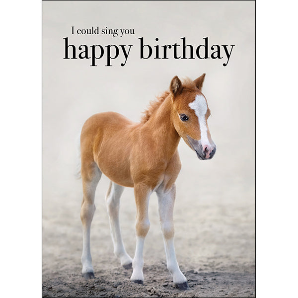 AFFIRMATIONS ANIMAL CARD [DE:I COULD SING HAPPY BIRTHD]