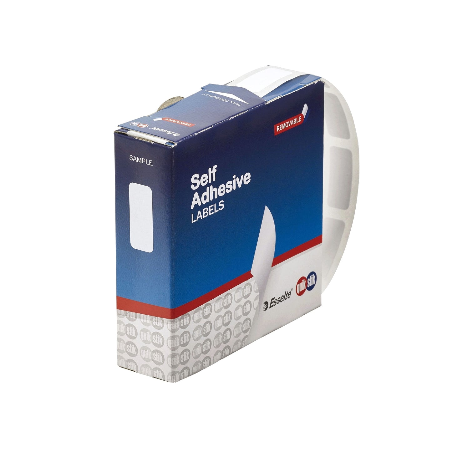 LABEL QUIK STIK DISP 10X24 WHITE