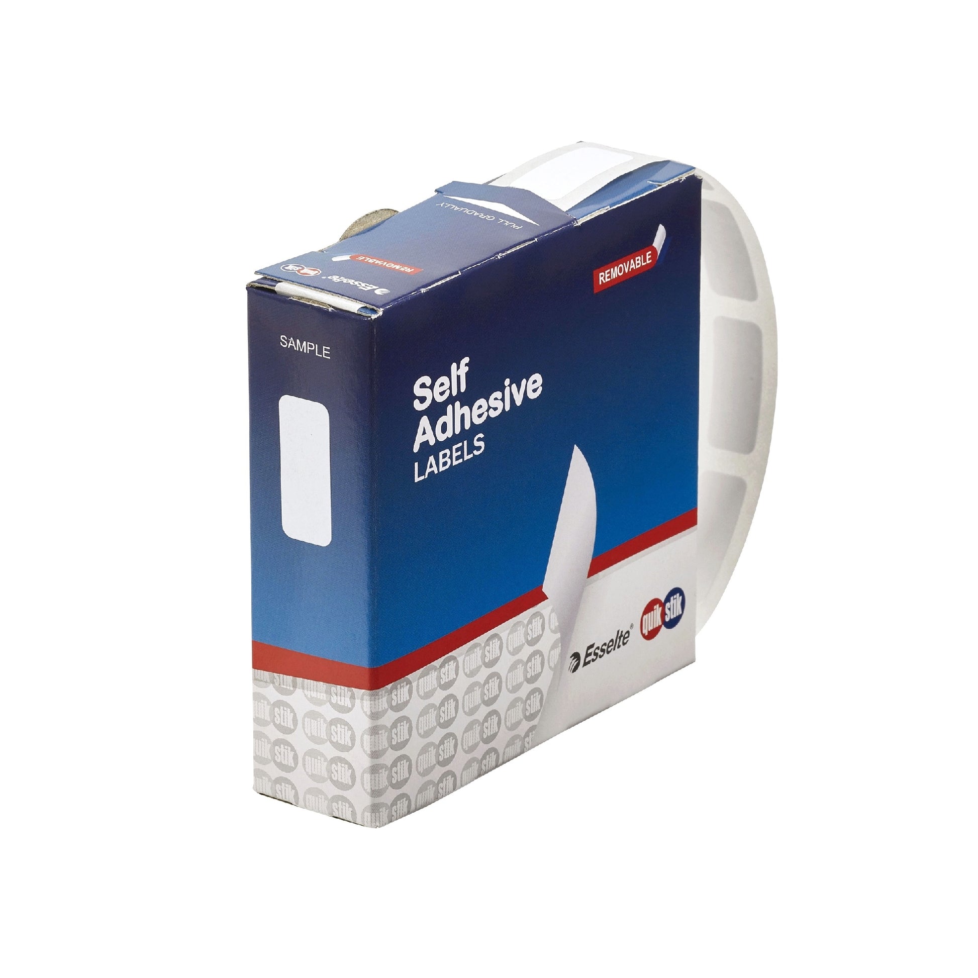 LABEL QUIK STIK DISP 10X24 WHITE