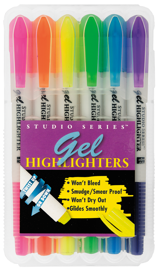 GEL HIGHLIGHTERS PACK 6
