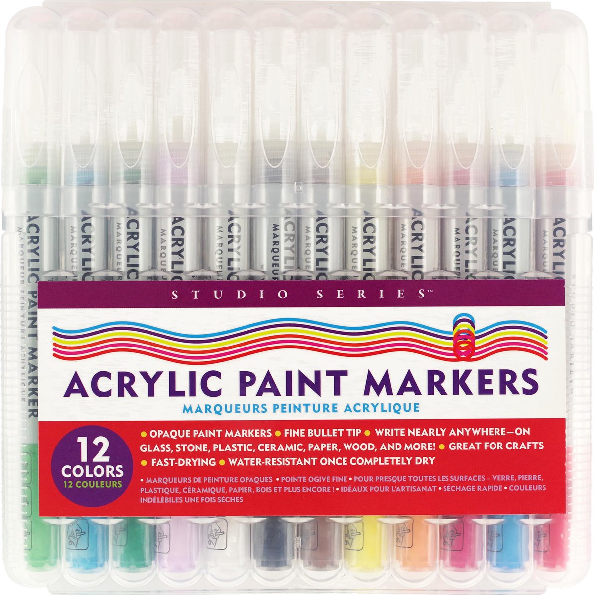 ACRYLIC PAINT MARKERS 12 PACK