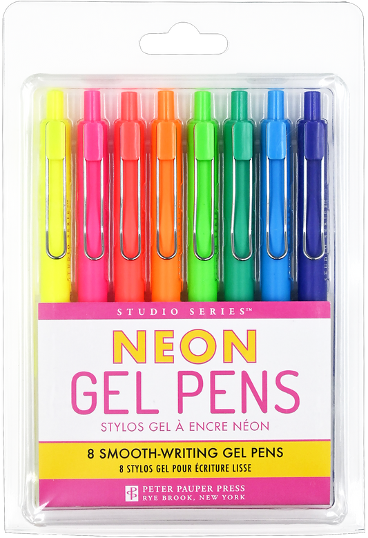 STUDIO SERIES NEON GEL PENS 8 PACK
