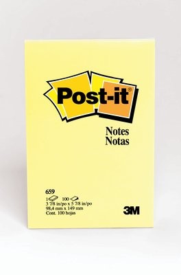 POST-IT NOTES 659 98X149 YELLOW