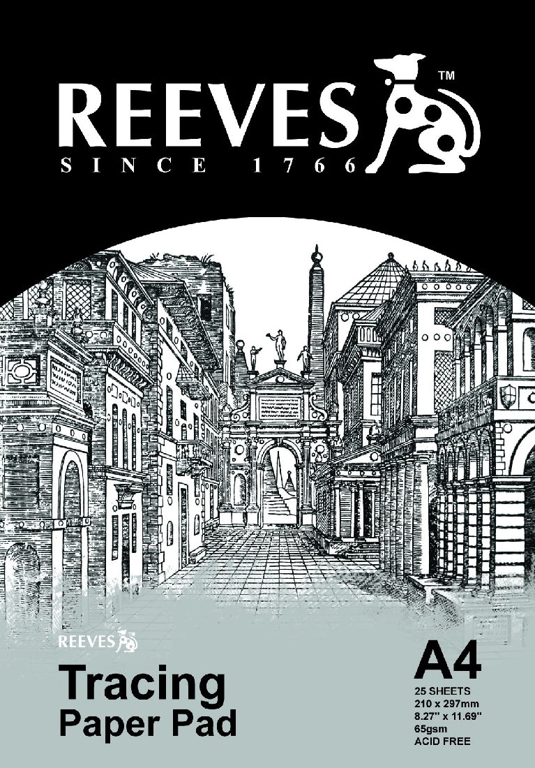REEVES TRACE PAPER 65GSM A5 PAD 25 SHEETS