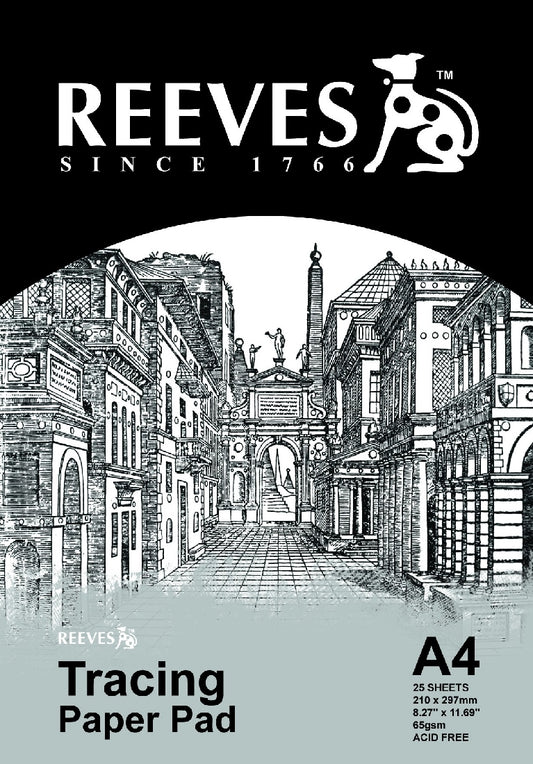REEVES TRACE PAPER 65GSM A5 PAD 25 SHEETS