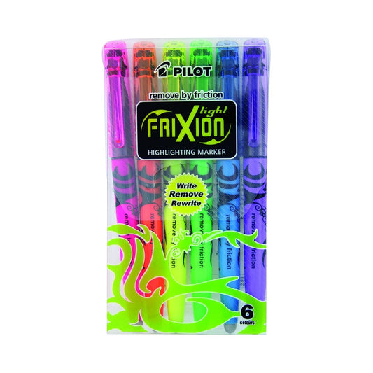 HIGHLIGHTER PILOT FRIXION LIGHT ERASABLE WALLET 6