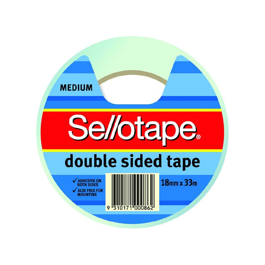 SELLOTAPE - DOUBLE SIDED 18mmx33m