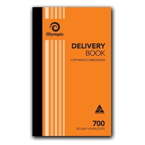 DELIVERY BOOK OLYMPIC 700 DUPLICATE CARBONLESS 8X5 50LF