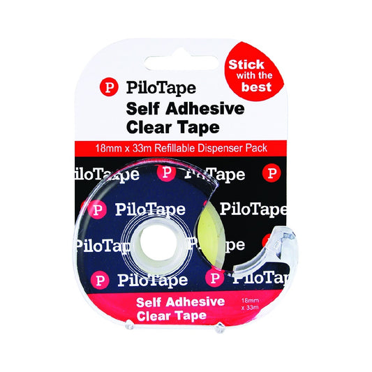 TAPE PILOTAPE CLEAR 18MM X 33MM