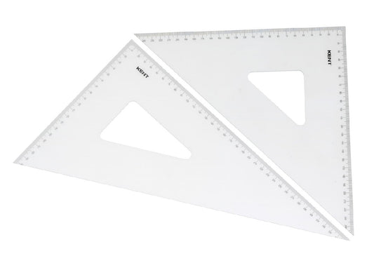KENT NO 12 SET SQUARE 45/60 DEGREE 240/330MM SET 2
