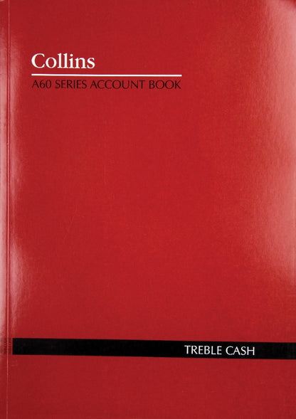 ACCOUNT BOOK COLLINS A60 TREBLE CASH