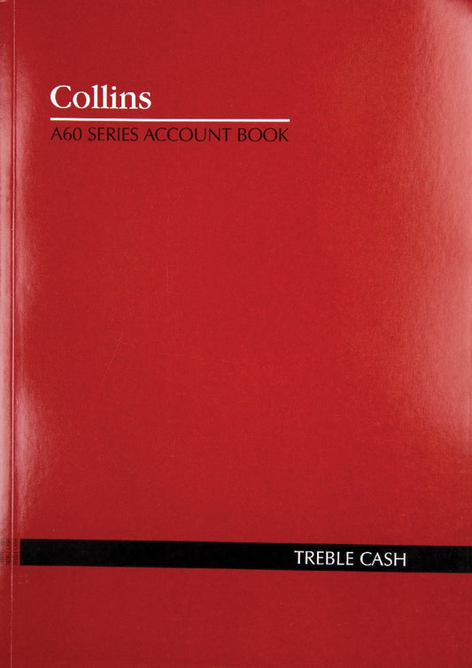 ACCOUNT BOOK COLLINS A60 TREBLE CASH