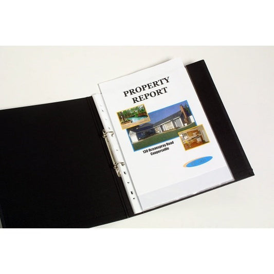 SHEET PROTECTORS MARBIG A5 BK100