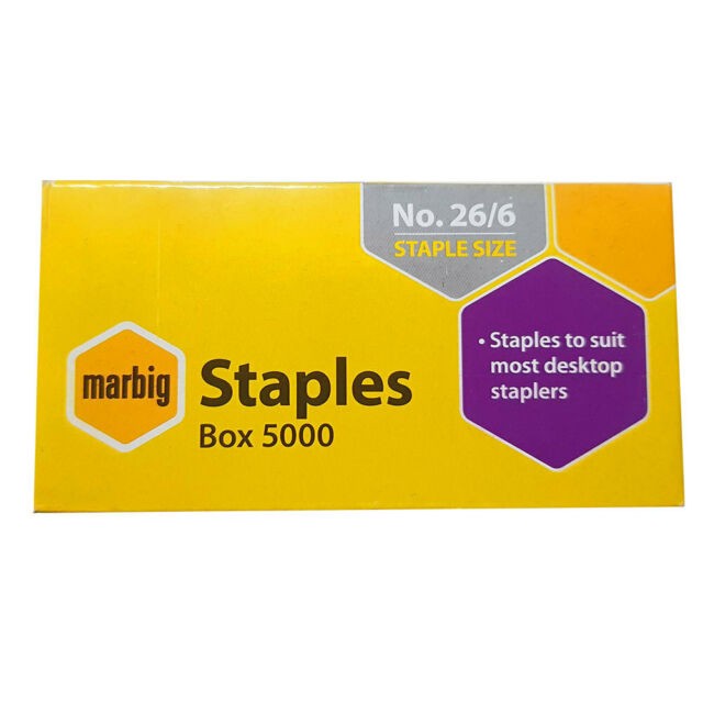 STAPLES MARBIG 26/6 BX5000