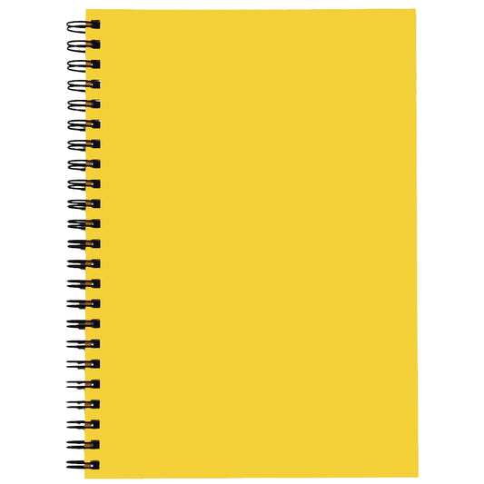NOTEBOOK SPIRAX 512 A4 H/C TWIN WIRE YELLOW 200PAGE
