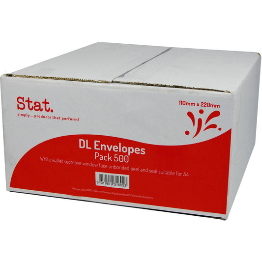 ENVELOPES W/FACE DL WB 500s