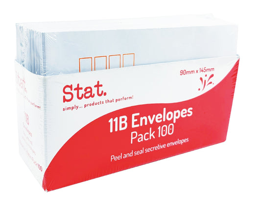 ENVELOPE STAT 11B SECRET PEEL/SEAL PK100