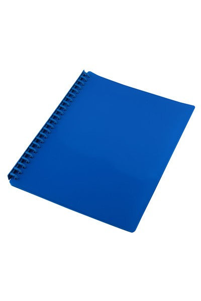 DISPLAY BOOK GNS A4 REFILLABLE GLOSS BLUE 20P