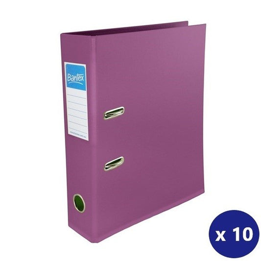 LEVER ARCH FILE BANTEX A4 70MM FRUIT PLUM