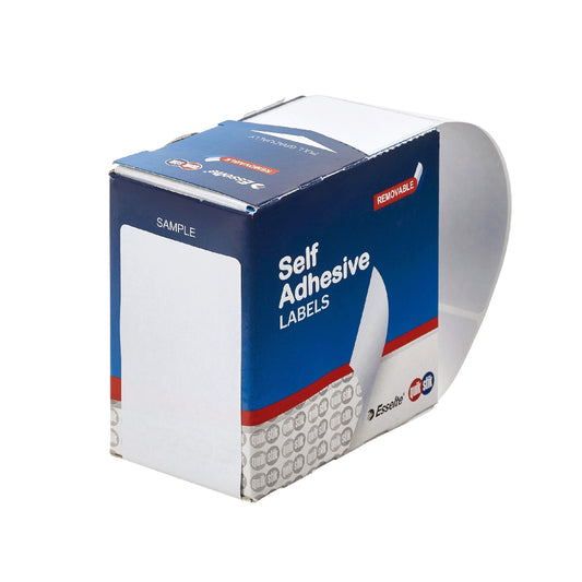 LABEL QUIK STIK DISP 44X89MM RECTANGLE WHITE DISP 100