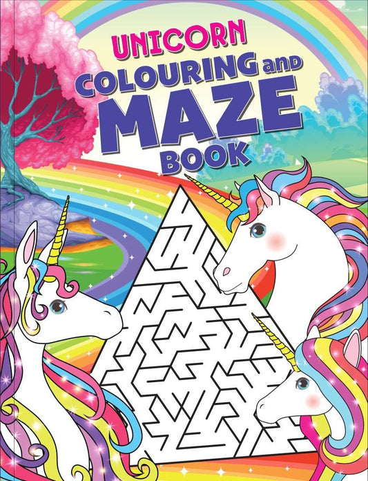 UNICORN COLOURING AND MAZE BOOK
