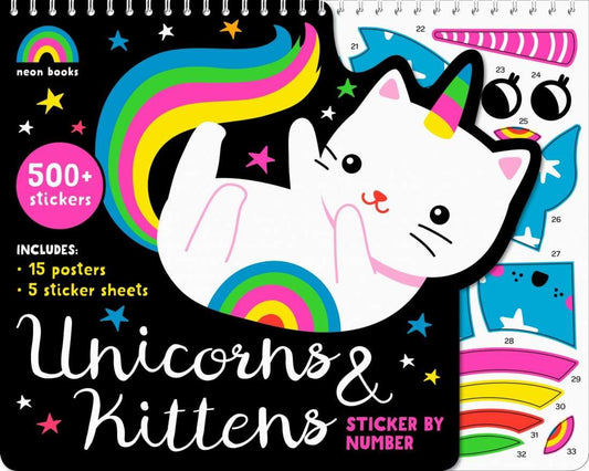 UNICORNS AND KITTENS- STICKER BY NUMBER